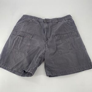 Cabelas Outdoors Mens Cargo Shorts Gray Elastic Waist Size 40